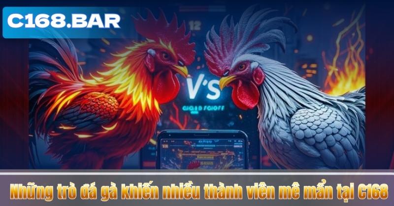 Những trò đá gà khiến nhiều thành viên mê mẩn tại C168